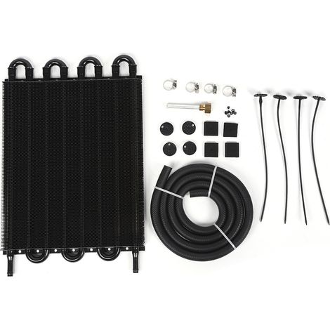 Radiateur de refroidissement d'huile de Transmission universel, pièces modifiées pour voiture, 8 rangées, noir