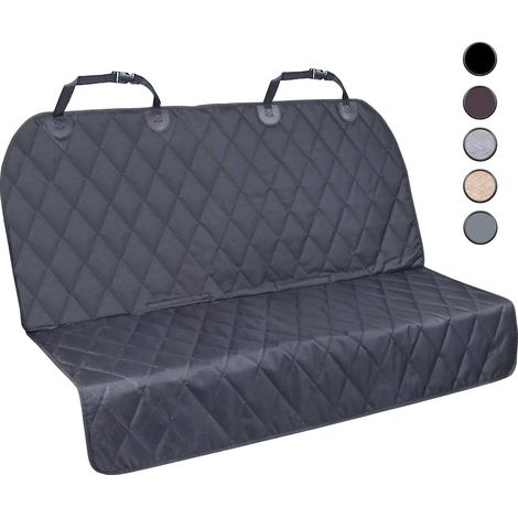 Housse De Siege Auto Chien - Impermeable 4 Couches - Antiderapant Avec Sangles Et Ancrages - Pour Voiture Et SUV - Noir - 1 Piece (1/5)
