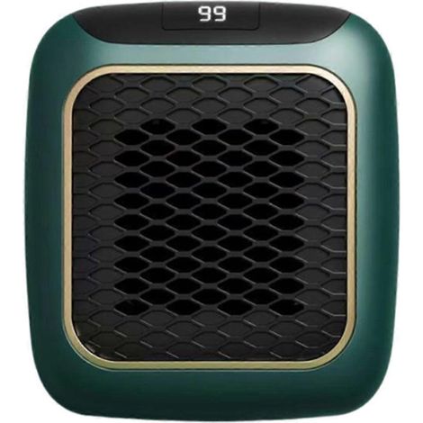 Mini radiateur mural 800 W amélioré avec télécommande - Chauffage électrique numérique PTC à chauffage rapide pour la maison et le bureau - Écologique (1/5)