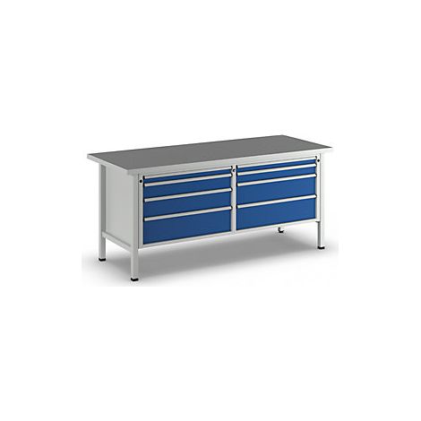 Bancos de trabajo de 2000 mm de anchura  bastidor modular  8