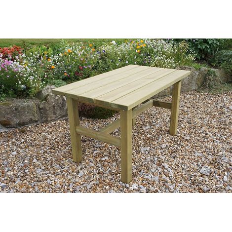 Zest Emily Wooden Dining Coffee Table Garden Patio Rectangular (1/3)