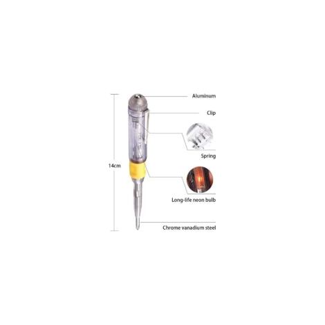 Tester di tensione, tester di rete, cacciavite elettrico, tester a penna elettrico, tester di tensione 220V, cacciavite a taglio, rilevatore di tensione Electrify, tester elettrico 100-500V (confezion