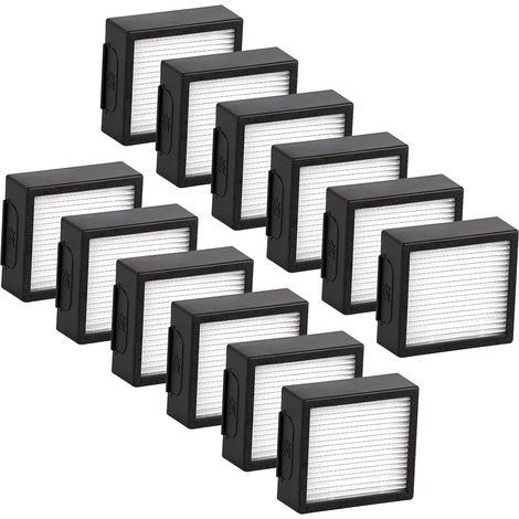 (12 Piezas) Filtro Hepa De Repuesto Combo J7+ Compatible Con Accesorios De Filtro Hepa Para Irobot Roomba Combo J7+/ Combo J9+ Robot Aspirador (1/5)