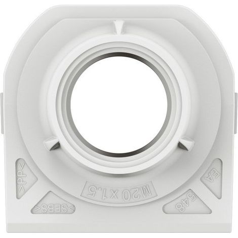 Embout presse-étoupe - 1 entrée - ISO20 - Blanc - Plexo - 069662L - Legrand (1/2)