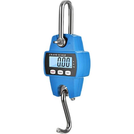 Balance de pesée suspendue industrielle robuste pour la ferme, la chasse, le tirage à l'arc, les gros poissons et le levage avec capteur numérique précis, professionnelle (660 lb bleu), OUYLAF (1/4)