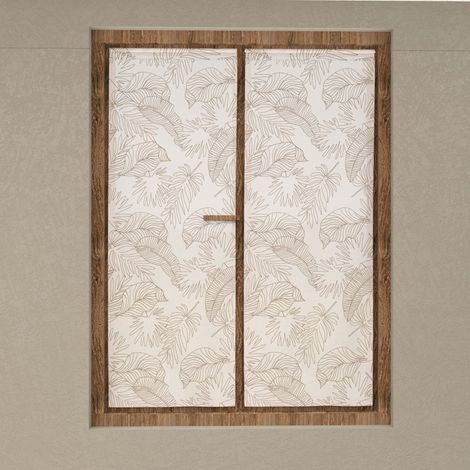 Paire de brise bise 60x160 cm CELIA taupe, par Soleil d'Ocre