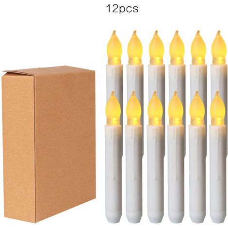 LED Candles Flameless LED Fake Candles Battery Operated 12 Pack (1/5)