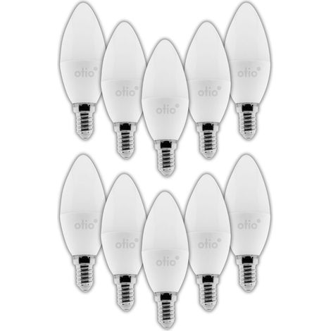 10 ampoules connectées WIFI LED flamme E14 5,5W - Otio