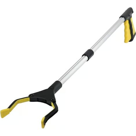 Pince à déchets de 80 cm pour personnes âgées, avec poignée rotative en caoutchouc, pour le ramassage des ordures ménagères, l'élimination des déchets et les déchets de jardin. (1/5)
