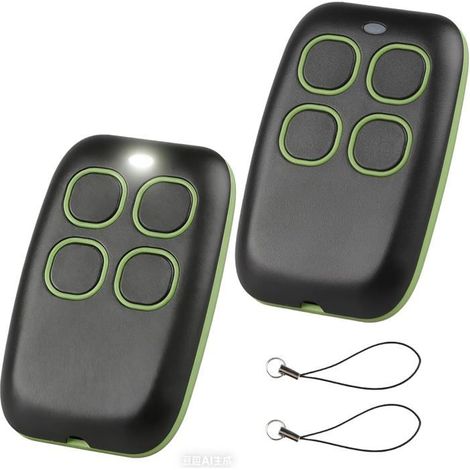 Cette télécommande universelle 4 en 1 en deux parties convient aux portails, garages et volets roulants, et fonctionne sur une plage de fréquences de 250 à 913 MHz. Elle est écologique, auto-apprenant (1/5)