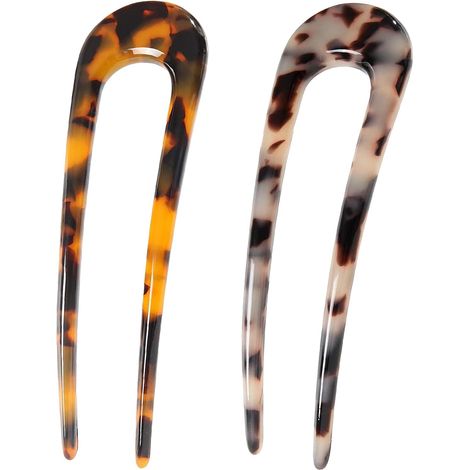 Pieces U-Shaped Hairpins, French Twist Hairpins, Long Hairpins for Thick Hair, Styling Accessories for Buns and Curls (1/5)