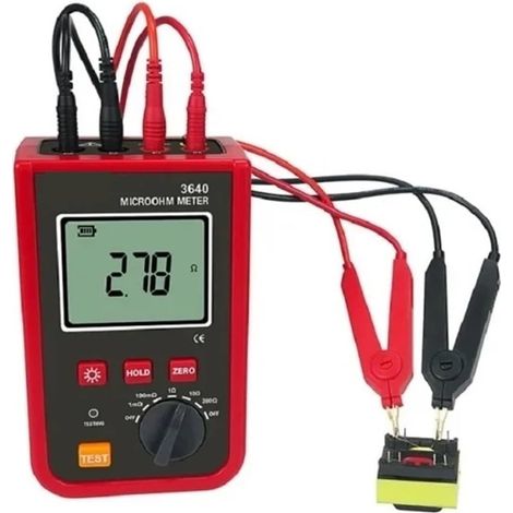 3640 Milliohmmètre De Précision À 4 Fils 1 MΩ-200 KΩ Testeur De Résistance De Mise À La Terre À Pince Milliohm For Enroulements CC (1/5)