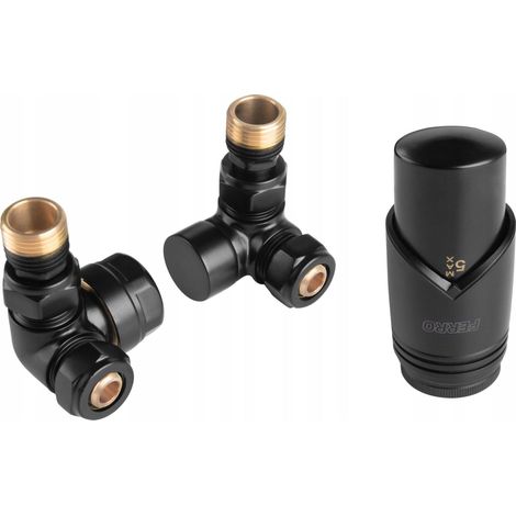 Ferro Zestaw Kit Thermostat schwarz matt 3 kg