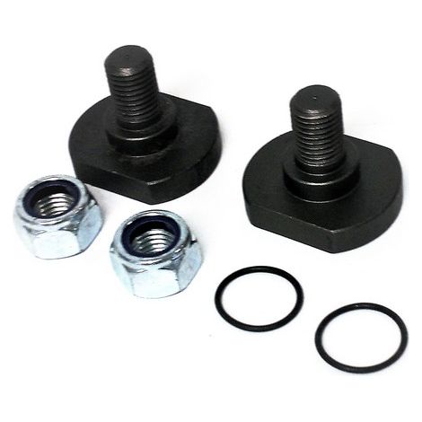 Oleo Mac – Kit visserie lame autoportée – Compatible avec Apache 92, Tuareg 92, Cheyenne 92 – Pour lames de tondeuse – Contenu : 2 écrous, 2 rondelles, 2 boulons
