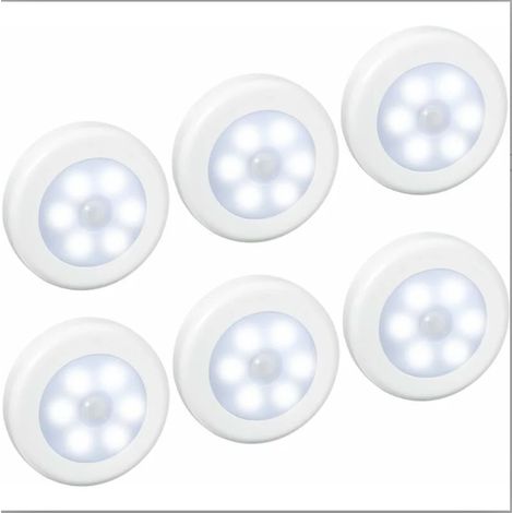 Lampe Led Detecteur De Mouvement - 20 Lm - Pour Placard Escalier Armoire - 6 Unites (1/4)