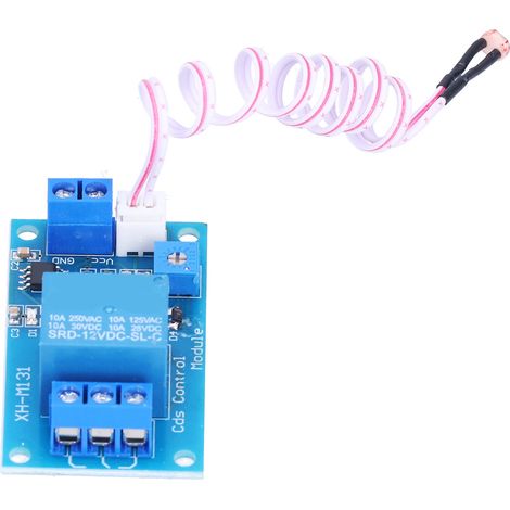 Automatisches Lichtsteuerungs-Relaismodul mit Fotowiderstandserkennung für 12V-Öffentliche Beleuchtung – Einfache Installation – Einstellbare Helligkeit (1/5)