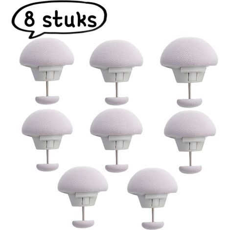 Lot de 8 fixateurs de courtepointe avec boutons pour maintenir les housses de couette en place beige (1/5)
