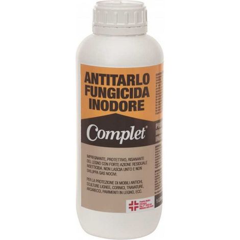 Antitarlo Complet 1 Lt fungicida inodore incolore per legno tarlo tarme protettivo