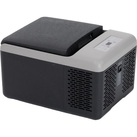 9L Portable Compression Car Refrigerator Electric Cooler, 12/24V Freezer and Refrigerator, for Dorm, Camping or Outdoor Picnic, 20-20°C (Black) (1/5)