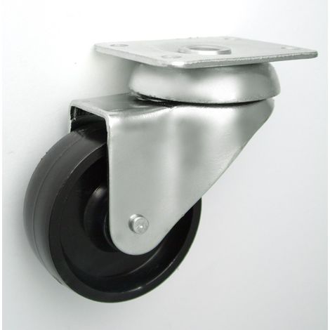 RUEDA DE PLÁSTICO PARA MUEBLES DE 50 MM CON CARCASA GIRATORIA M52B - KL050 SKR