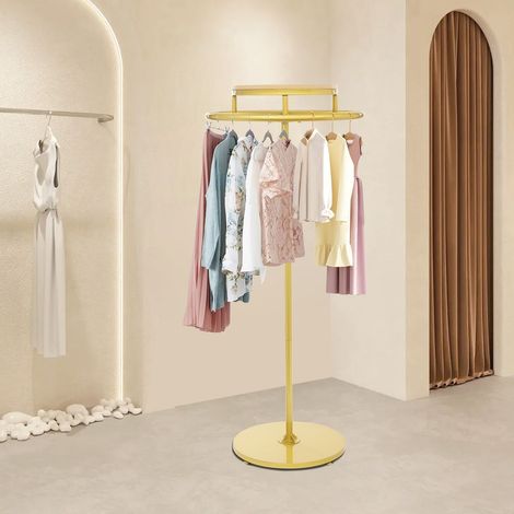 Cintre rond Cintre indépendant Cintre pivotant à 360° Présentoir à vêtements (1/5)