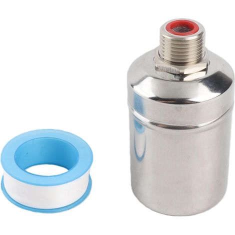Vanne De Contrôle De Niveau D'eau Vanne À Flotteur Automatique 1/2in Vanne À Bille Flottante En Acier Inoxydable Pour Réservoirs Eau Tours Piscines (1/5)