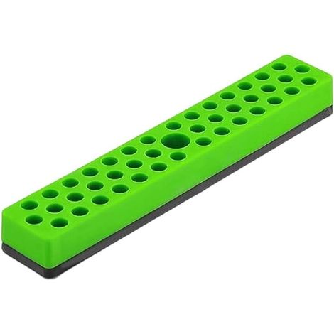 Porte-embout magnétique 1/4" (vert) avec 43 emplacements organisateur d'embouts à forte aimantation (1/4)
