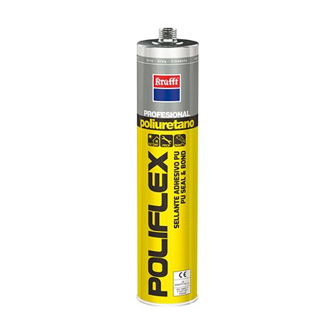 Graues Polyurethan-Dichtmittel 50013 Poliflex Krafft (1/2)