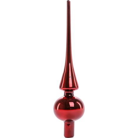 TrendLine Christbaumspitze 26 cm Glas Blut Baumspitze Weihnachtsbaumspitze (1/3)