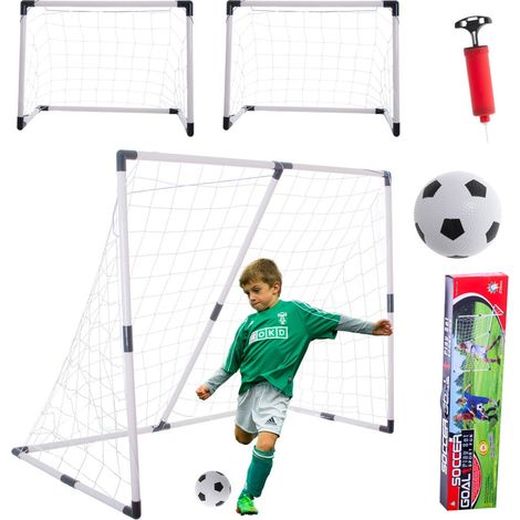 Portería de fútbol para niños 2en1 185x120x70cm