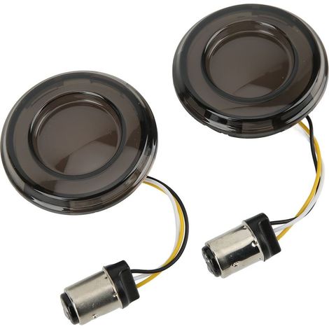 2 clignotants LED moto, étanche, ambre/blanc, boîtier ABS, pour modèles 1986–2018 et séries Classic/Ultra Limited/Low/CVO (1/5)