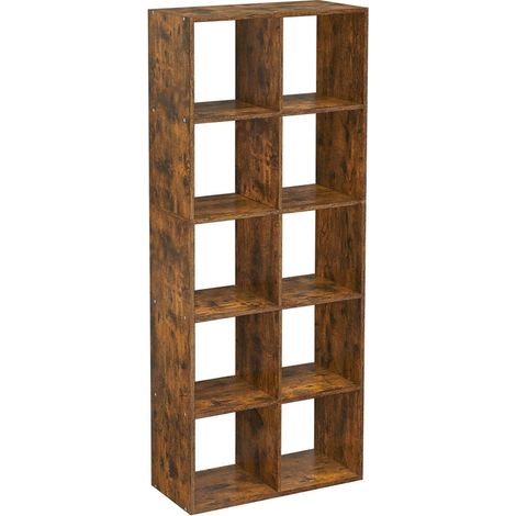 Libreria/contenitore a cubo a 10 scomparti per soggiorno ufficio camera da letto divisorio per ambienti stile scandinavo bianco 120004246