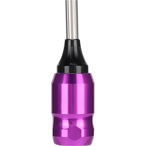 Manchon de pistolet à tatouer 27mm réglable, compatible cartouches d'aiguilles, fournitures de tatouage professionnelles, violet (1/5)