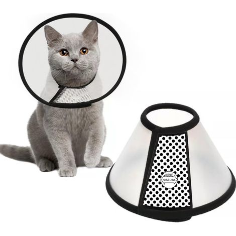 Collerette de rétablissement post-opératoire réglable pour animaux – Protection de cou pratique (1/5)