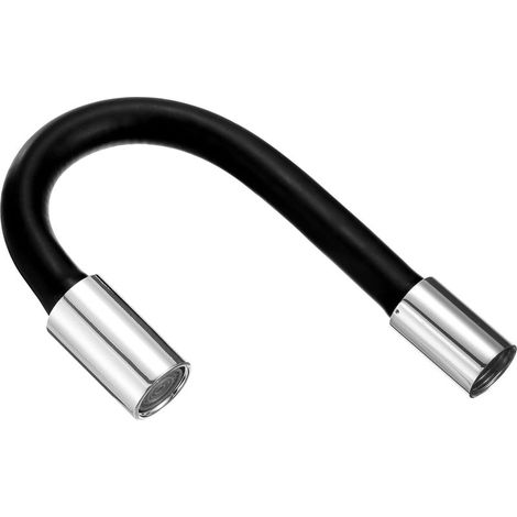 Rallonge de robinet flexible 20 cm – Adaptateur tuyau d'eau autonettoyant – Aérateur pivotant 360° pour évier et salle de bain (1/3)