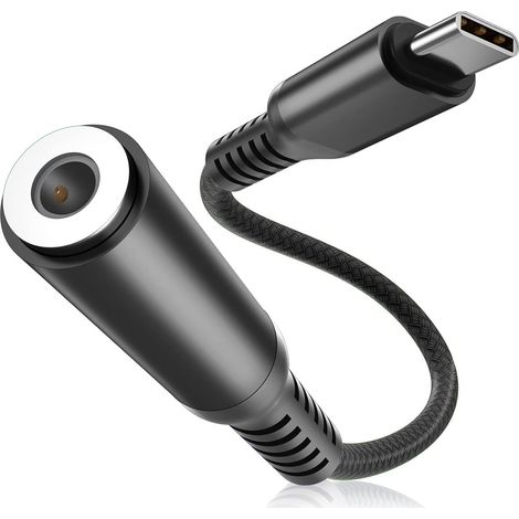 Adaptateur USB C Jack 3,5mm,Type-C Mâle Convertisseur Écouteur Audio Prise Casque Cordon pour iPad Pro 11 Air 4 5 Mini 6,Samsung Galaxy S23 S21 23 S22 FE 5G A13 A33 A53,Google Pixel 5 6 XL (1/5)