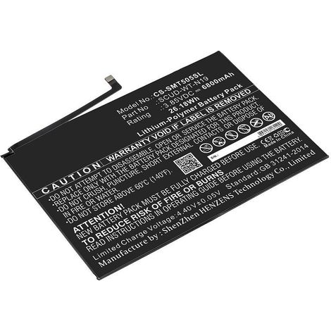 Batería CoreParts de 26,18 Wh, Li-Pol, 3,85 V, 6800 mAh, color negro, para Samsung Galaxy Tab A7 10.4, mbxtab-BA100