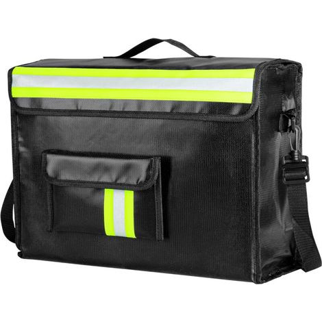 Feuerfeste Dokumentenmappe (44 x 22 x 14 cm) – Feuerfeste und wasserdichte Tasche für A4-Dokumente und Wertsachen – Aktenordner, Organizer und Ringbuch – Box für Schule und Beruf (1/5)