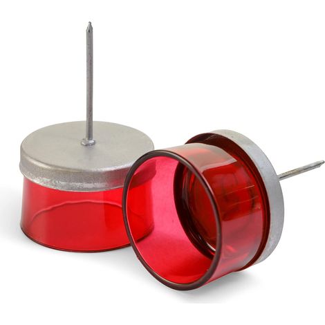 2 supports à bougies rouges 5 cm, chauffe-plat, pics pour couronne Avent