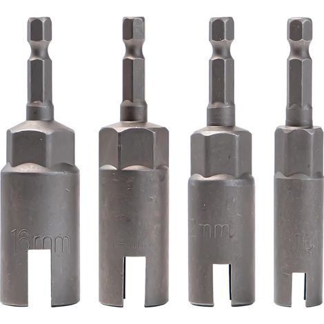 JSSEVN - 4-Piece Wing Nut Screwdriver Set, Wing Nut Screwdriver, 1/4" Wing Nut Screwdriver Set, Hex Shank Nut Screwdriver, Eye Hook Bolt (1/5)