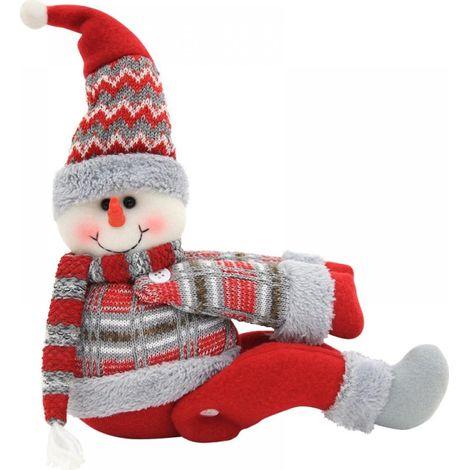 Attache De Rideau De Noël - Boucle En Tissu Style Bonhomme De Neige - Pour Salon Chambre À Coucher Décoration Intérieure - Lot De 2
