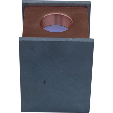 V-TAC Portafaretto LED GU10 Corpo in Gesso a Cubo Grigio Finitura Oro Rosa (1/5)