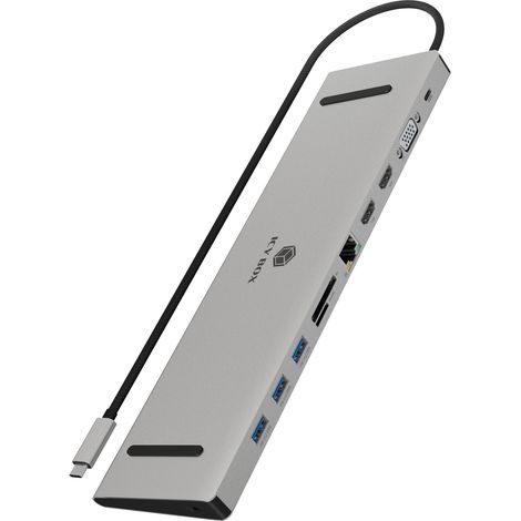Icy Box Dockingstation IcyBox USB-C - HDMI/VGA/USB-A/USB-C/3,5mm (IB-DK2106A-CPD) (1/3)