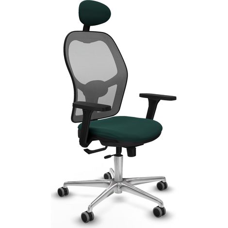 Sedia da ufficio piqueras y crespo Jorquera grigio pelle sintetica (1/2)