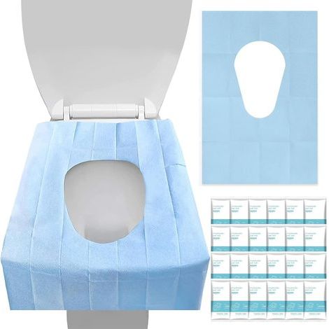 30 protège-toilettes jetables, universels, pour enfants et adultes, accessoires de voyage pour l'apprentissage de la propreté (1/5)