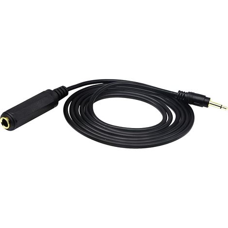 2 Sections 1/8" Mono 1/8" Plated Male to 6.3mm 1/4'' Female Jack Converter Cable Adapter (1.5m/1pcs) (1/5)