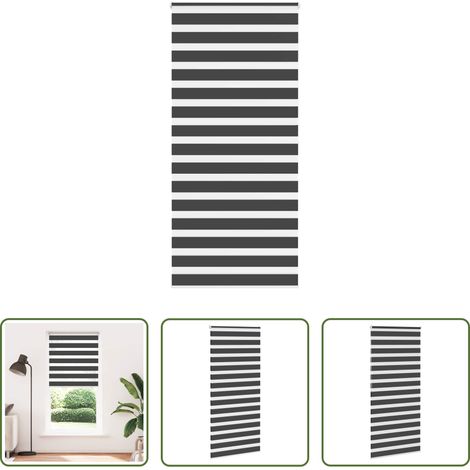 Doppelrollo -  Doppelrollo Schwarz 95x200 cm Stoffbreite 90,9 cm Polyester (1/5)