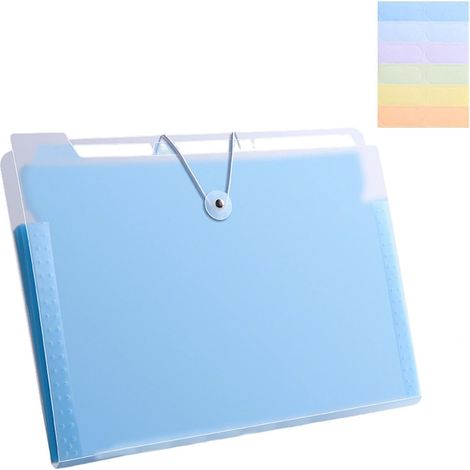 Trieur Document Extensible 4 Compartiments avec Étiquettes 24x33cm (1/5)