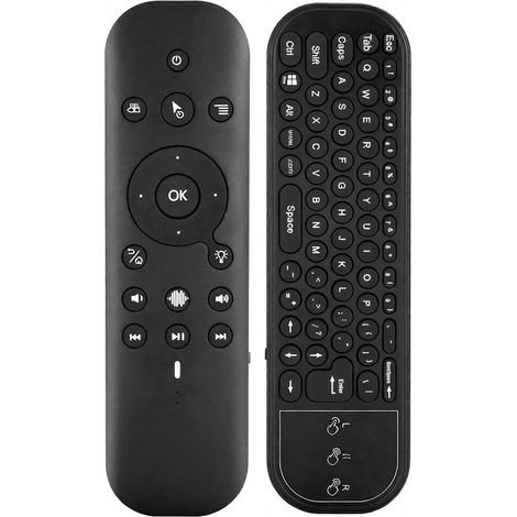 Control remoto por voz G60SPRO BT de 2,4 GHz con modo dual, teclado y giroscopio de 6 ejes para Smart TVs, Android TV Boxes y PCs. (1/5)