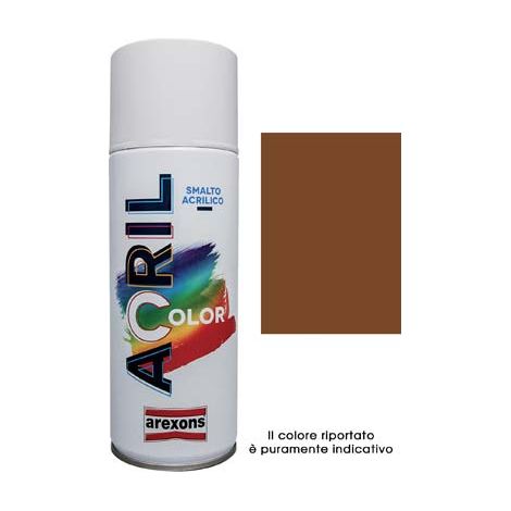 SMALTO SPRAY ACRIL COLOR AREXONS - MARRONE CHIARO RAL 8003 ML 400- 6 pezzi